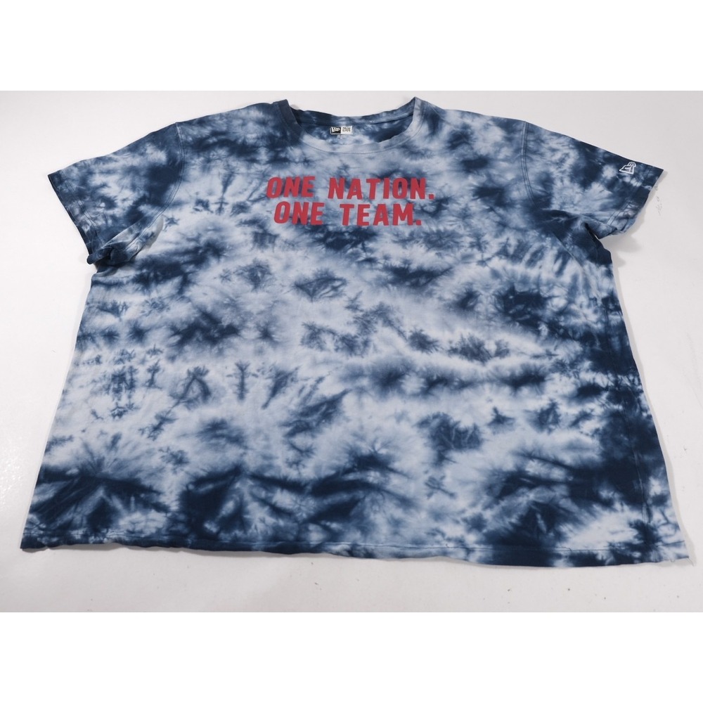 New Era T-Shirt Mens 3XL Blue Tie Dye One Nation One Team Graphic USMNT